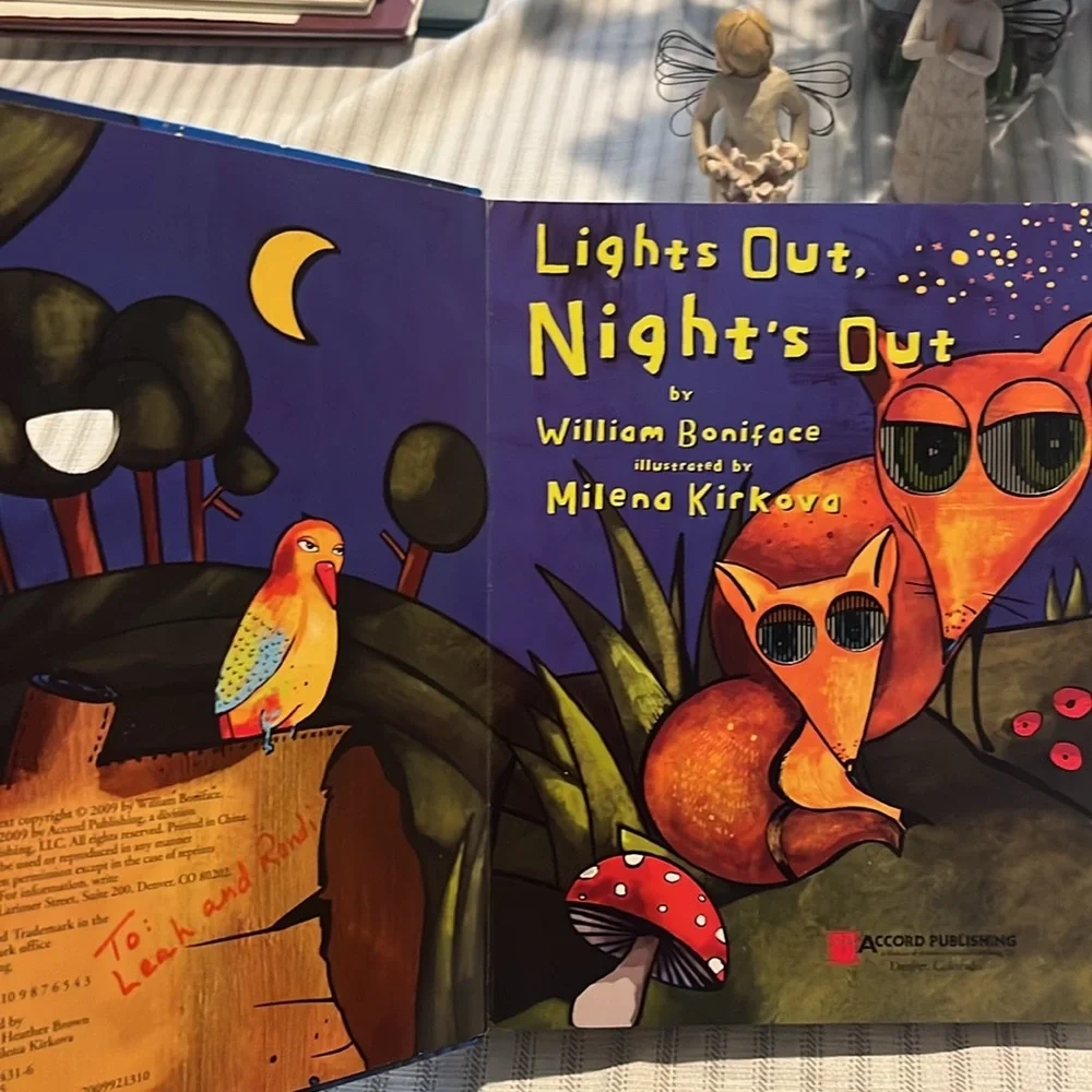 Lights Out, Night's Out: A Glow in the Dark Book (AniMotion) EUC